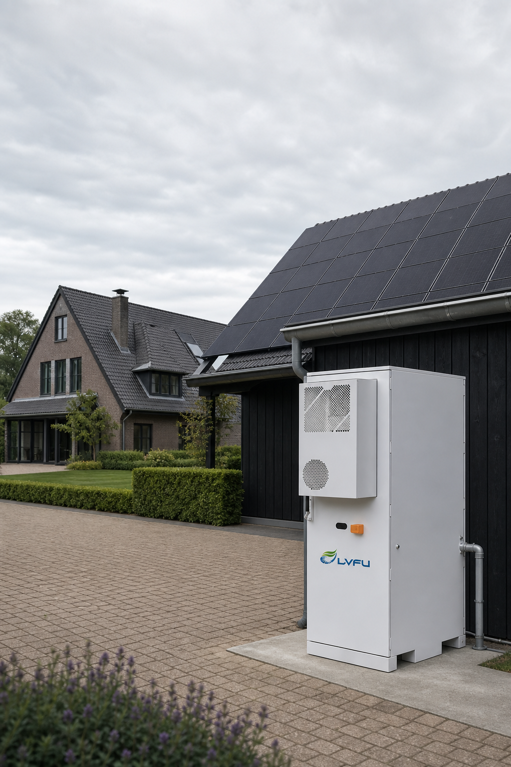 100 kWh ved en bolig · illustration